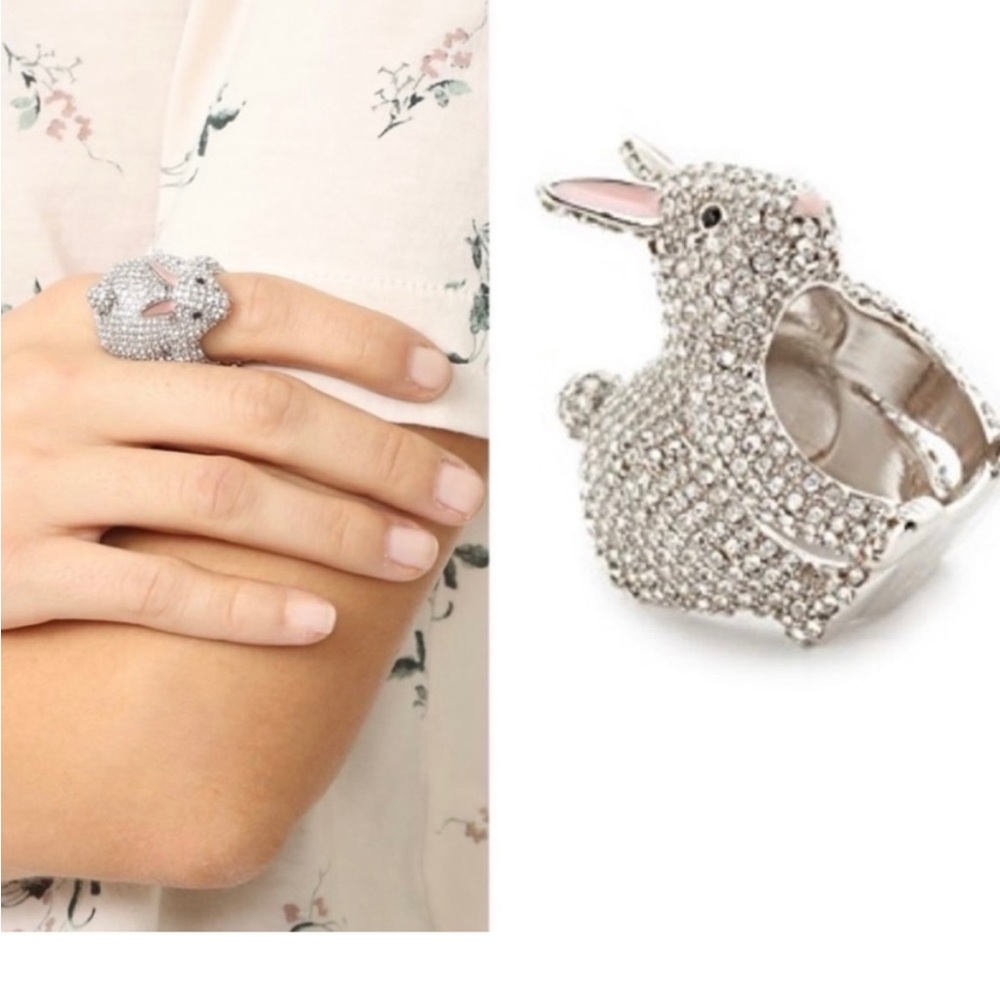 Kate Spade Make Magic Bunny Statement Ring Size of 8